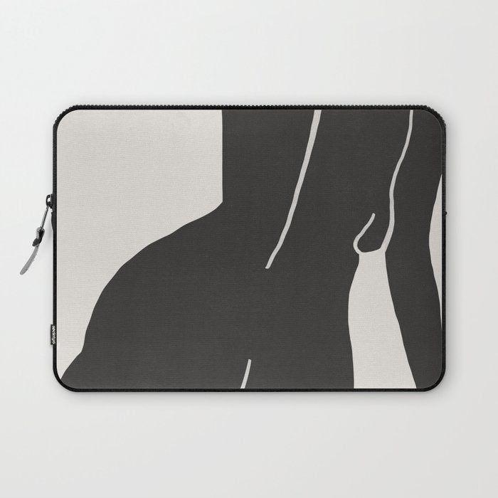 Nude in yellow black var Laptop Sleeve Gallery Image 1