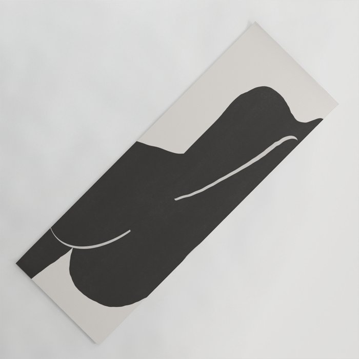 Nude in yellow black var Yoga Mat Gallery Image 1