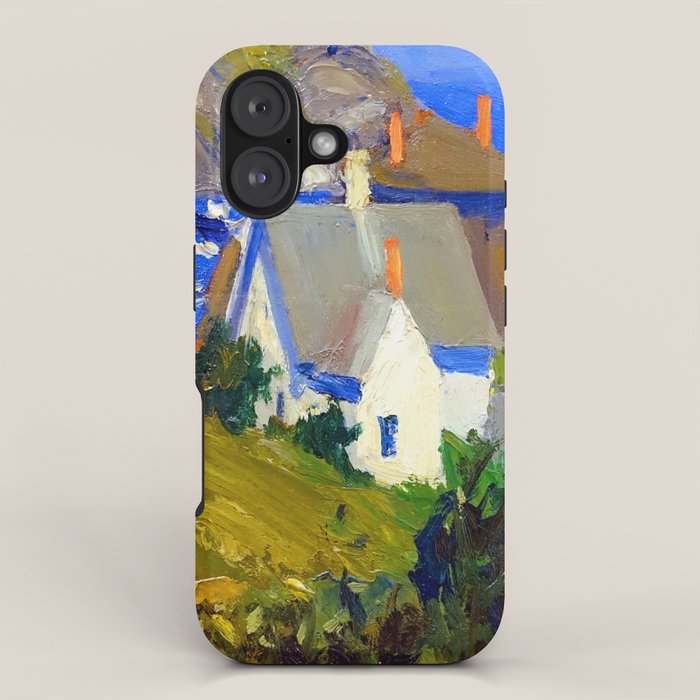 Edward Hopper Monhegan Houses iPhone Case Gallery Image 1
