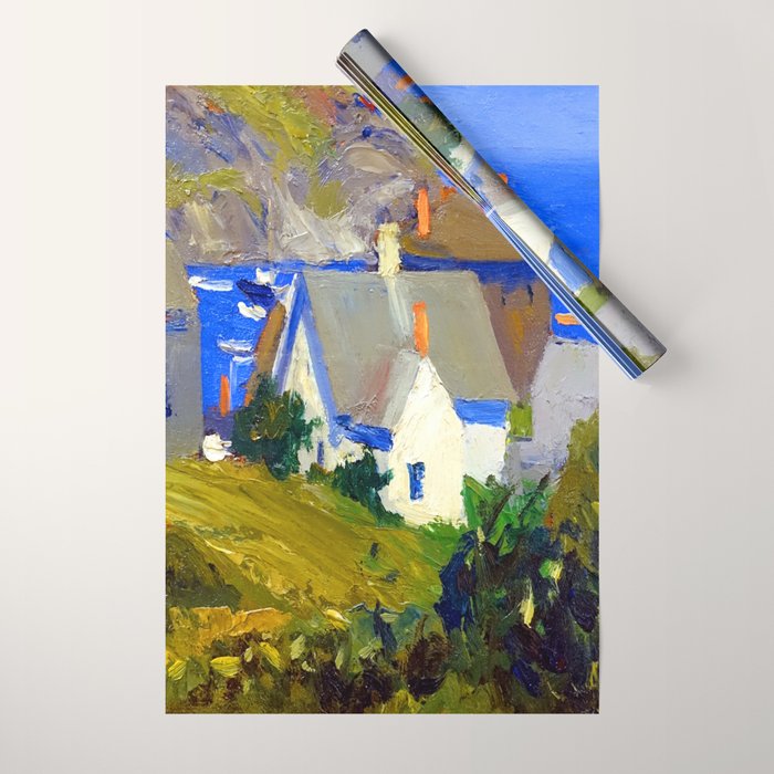 Edward Hopper Monhegan Houses Wrapping Paper Gallery Image 1