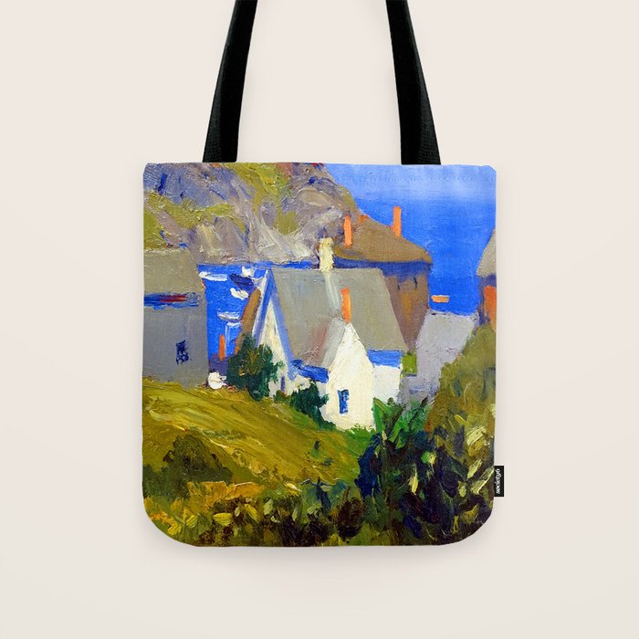Edward Hopper Monhegan Houses Tote Bag Gallery Image 1