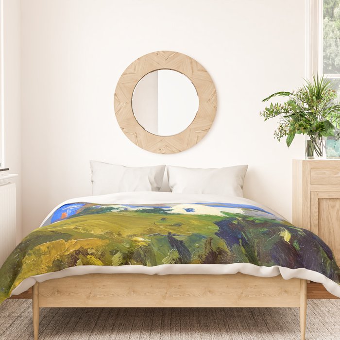 Edward Hopper Monhegan Houses Duvet Cover Gallery Image 3