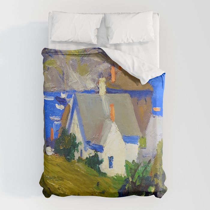 Edward Hopper Monhegan Houses Duvet Cover Gallery Image 6