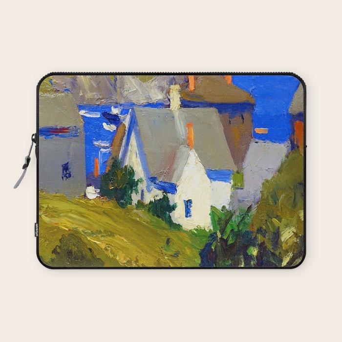 Edward Hopper Monhegan Houses Laptop Sleeve Gallery Image 1