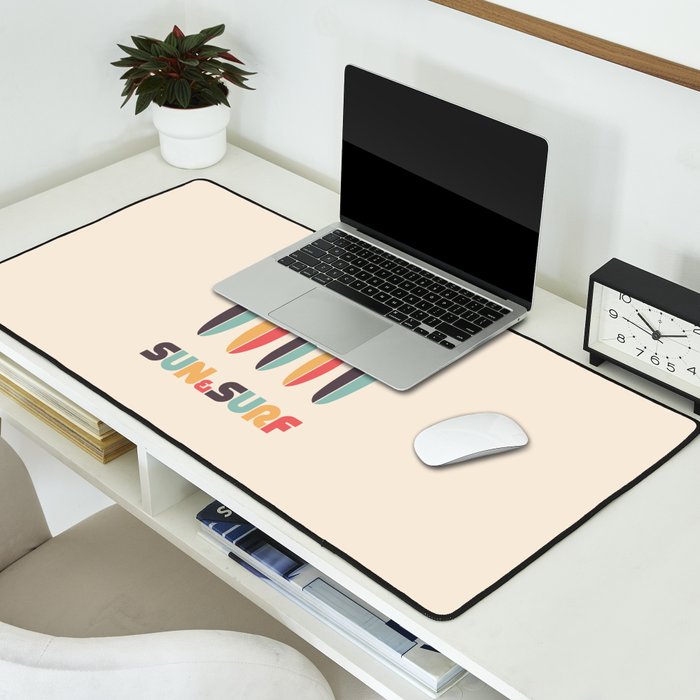 Sun & Surf Surfboards - Retro Rainbow Desk Mat Gallery Image 2