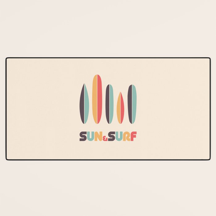 Sun & Surf Surfboards - Retro Rainbow Desk Mat Gallery Image 3