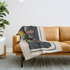Abstract Plant 01 Throw Blanket Gallery Image 1
