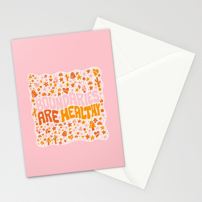 Boundaries Are Healthy Stationery Card Gallery Image 2