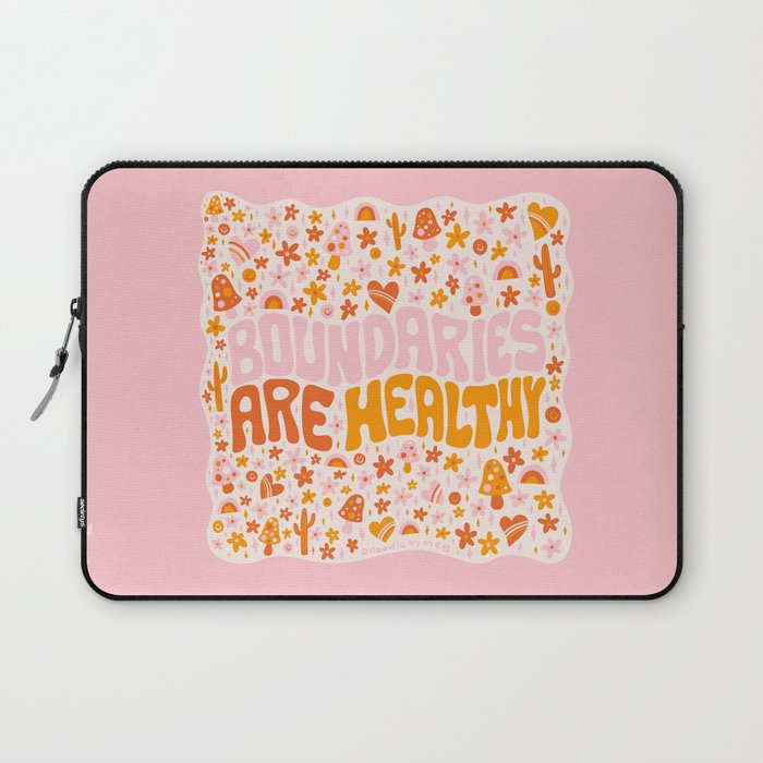 Boundaries Are Healthy Laptop Sleeve Gallery Image 1