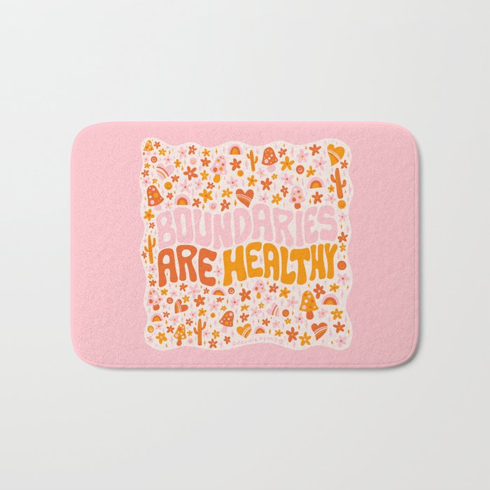 Boundaries Are Healthy Bath Mat Gallery Image 1