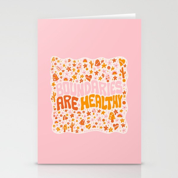 Boundaries Are Healthy Stationery Card Gallery Image 2