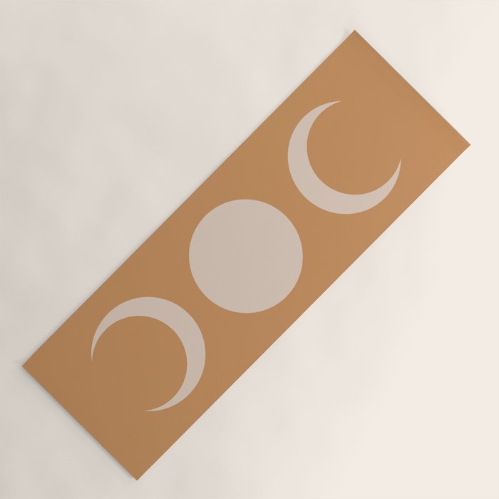 Moon Shapes Minimalism - Desert Sand Yoga Mat Gallery Image 1