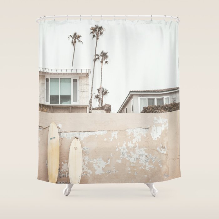 Calfifornian Surfboards Shower Curtain Gallery Image 1