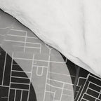 Nashville Mono Street Map Text Overlay Comforter Gallery Image 4