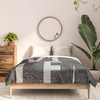 Nashville Mono Street Map Text Overlay Comforter Gallery Image 3