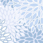 Festive, Winter, Floral Prints, Soft Blue and White Coffee Mug Gallery Image 2