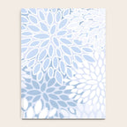 Festive, Winter, Floral Prints, Soft Blue and White Notebook Gallery Image 4