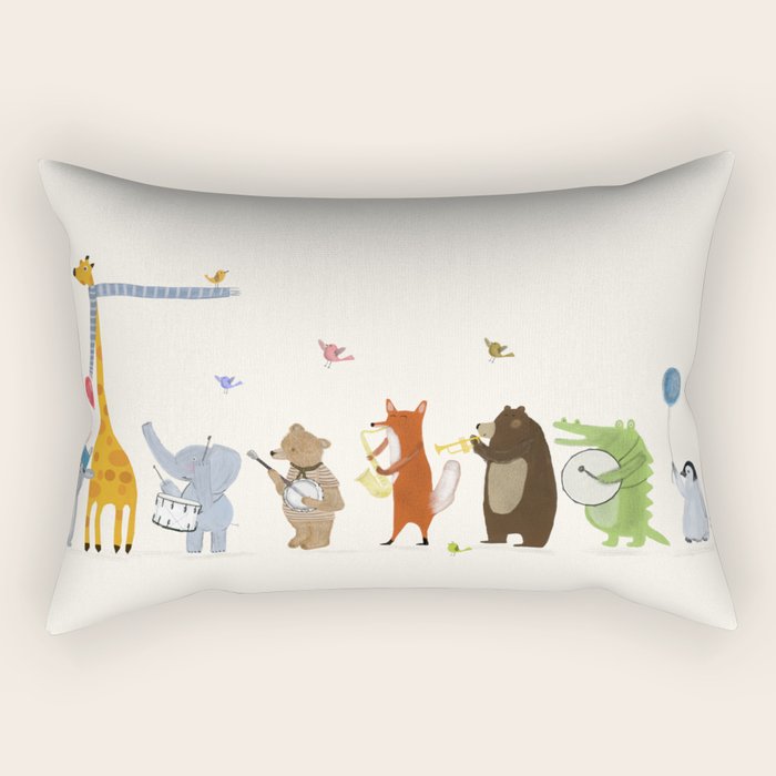 little parade Rectangular Pillow Gallery Image 1