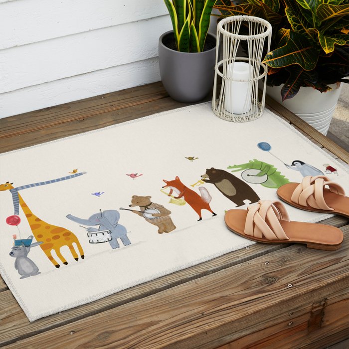 little parade Outdoor Rug Gallery Image 2