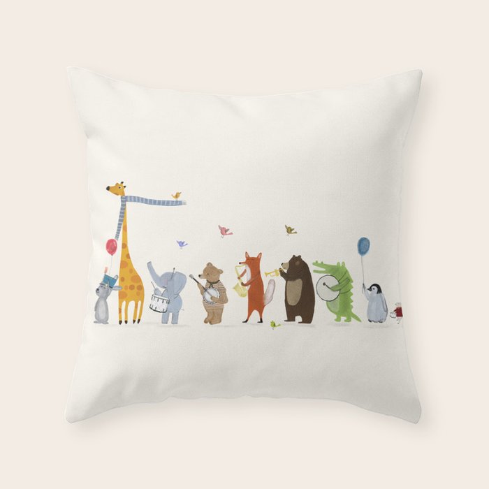 little parade Throw Pillow Gallery Image 6