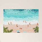 Dream in Colors Borrowed From The Sea | Ocean Tropical Beachy Summer | Swim Surf Travel Vacation Welcome Mat Gallery Image 1