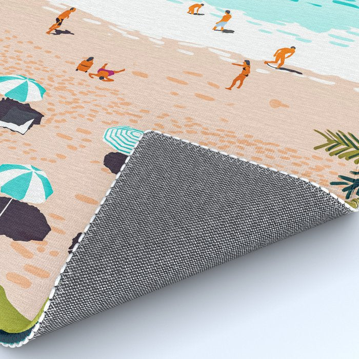 Dream in Colors Borrowed From The Sea | Ocean Tropical Beachy Summer | Swim Surf Travel Vacation Rug Gallery Image 4