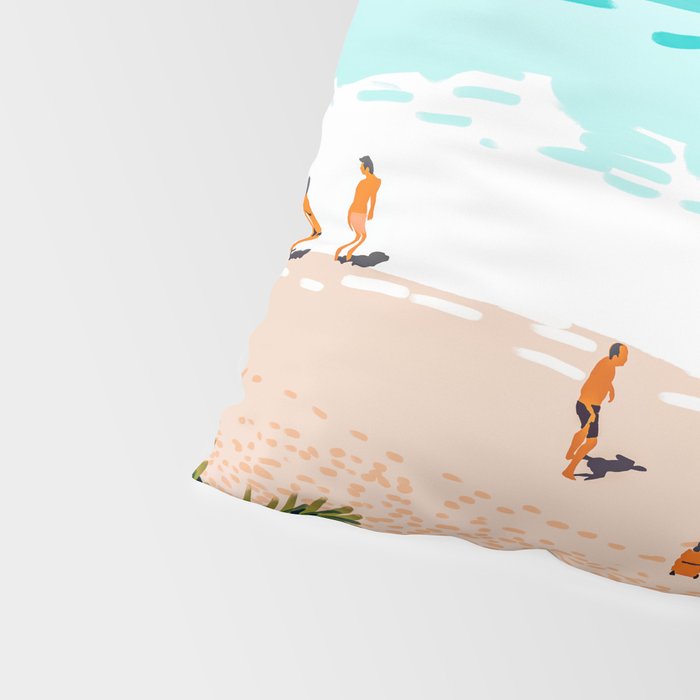 Dream in Colors Borrowed From The Sea | Ocean Tropical Beachy Summer | Swim Surf Travel Vacation Pillow Sham Gallery Image 4