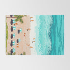 Dream in Colors Borrowed From The Sea | Ocean Tropical Beachy Summer | Swim Surf Travel Vacation Rug Gallery Image 2