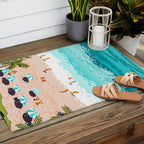 Dream in Colors Borrowed From The Sea | Ocean Tropical Beachy Summer | Swim Surf Travel Vacation Outdoor Rug Gallery Image 2