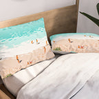 Dream in Colors Borrowed From The Sea | Ocean Tropical Beachy Summer | Swim Surf Travel Vacation Pillow Sham Gallery Image 2