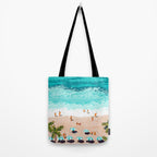Dream in Colors Borrowed From The Sea | Ocean Tropical Beachy Summer | Swim Surf Travel Vacation Tote Bag Gallery Image 2