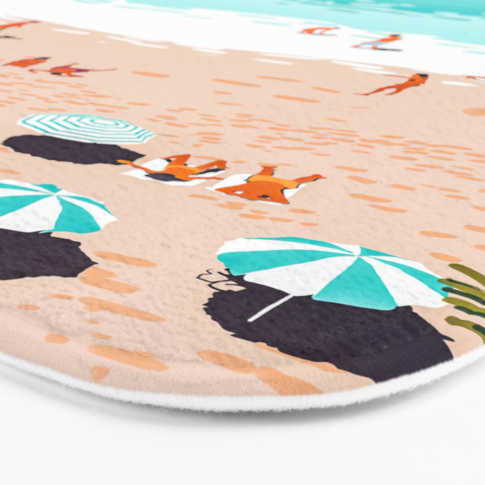 Dream in Colors Borrowed From The Sea | Ocean Tropical Beachy Summer | Swim Surf Travel Vacation Bath Mat Gallery Image 3
