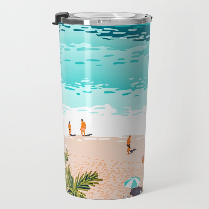 Dream in Colors Borrowed From The Sea | Ocean Tropical Beachy Summer | Swim Surf Travel Vacation Travel Mug Gallery Image 3