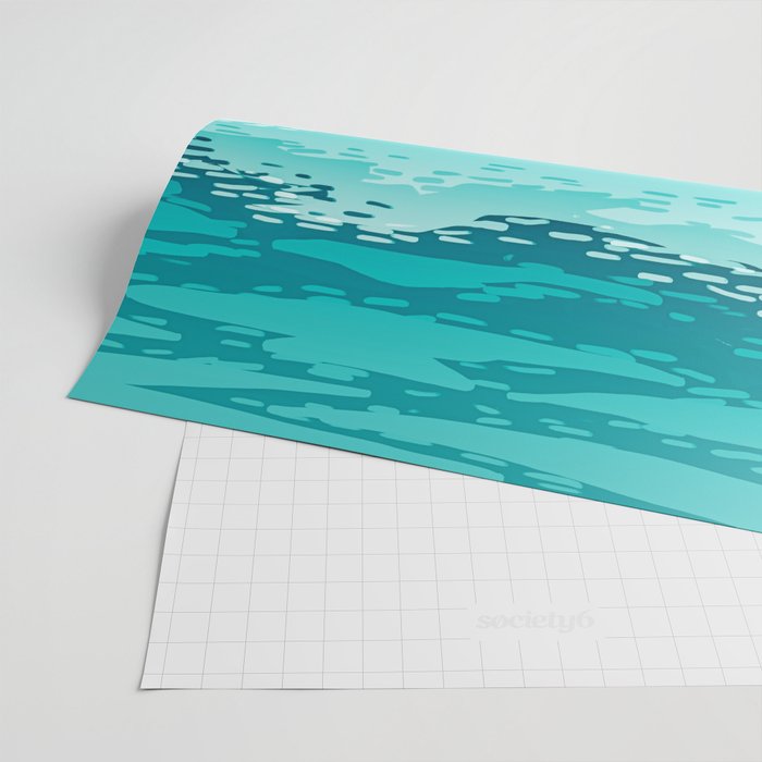 Dream in Colors Borrowed From The Sea | Ocean Tropical Beachy Summer | Swim Surf Travel Vacation Wrapping Paper Gallery Image 2