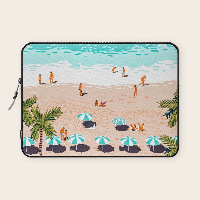 Dream in Colors Borrowed From The Sea | Ocean Tropical Beachy Summer | Swim Surf Travel Vacation Laptop Sleeve Gallery Image 1