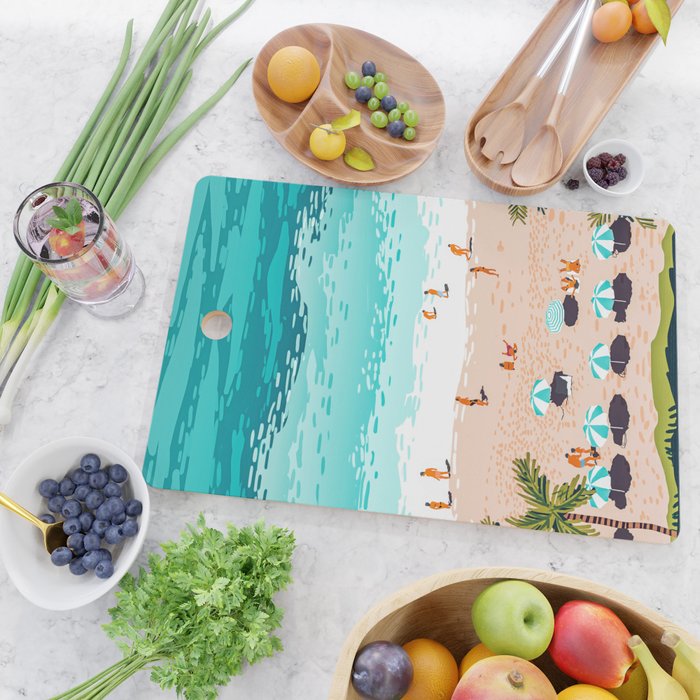 Dream in Colors Borrowed From The Sea | Ocean Tropical Beachy Summer | Swim Surf Travel Vacation Cutting Board Gallery Image 2