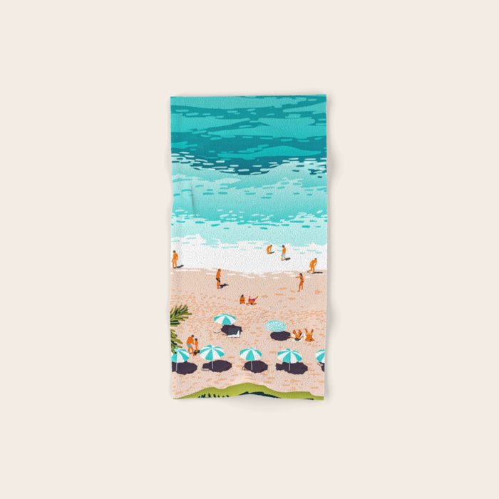 Dream in Colors Borrowed From The Sea | Ocean Tropical Beachy Summer | Swim Surf Travel Vacation Towels Gallery Image 1