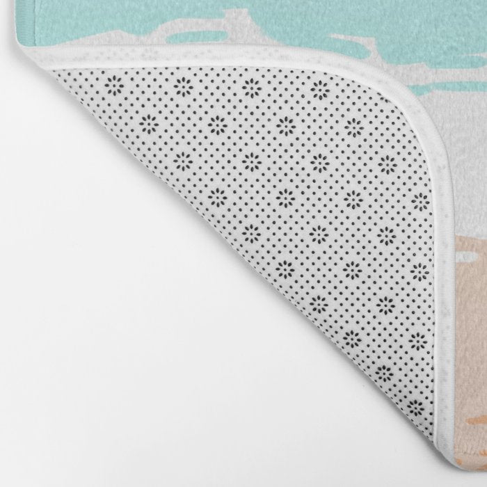 Dream in Colors Borrowed From The Sea | Ocean Tropical Beachy Summer | Swim Surf Travel Vacation Bath Mat Gallery Image 2