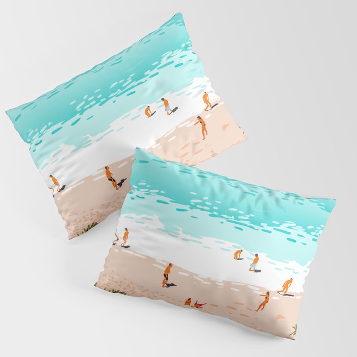 Dream in Colors Borrowed From The Sea | Ocean Tropical Beachy Summer | Swim Surf Travel Vacation Pillow Sham Gallery Image 3