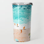 Dream in Colors Borrowed From The Sea | Ocean Tropical Beachy Summer | Swim Surf Travel Vacation Travel Mug Gallery Image 2
