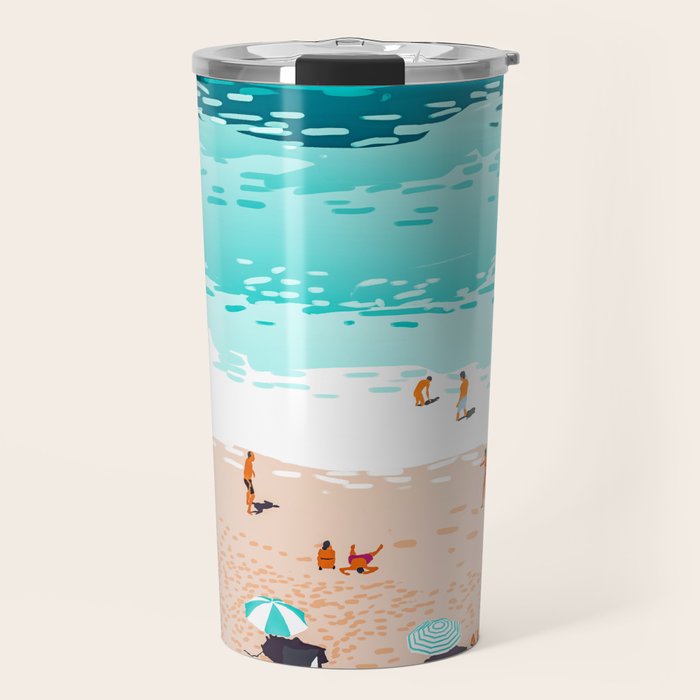 Dream in Colors Borrowed From The Sea | Ocean Tropical Beachy Summer | Swim Surf Travel Vacation Travel Mug Gallery Image 1