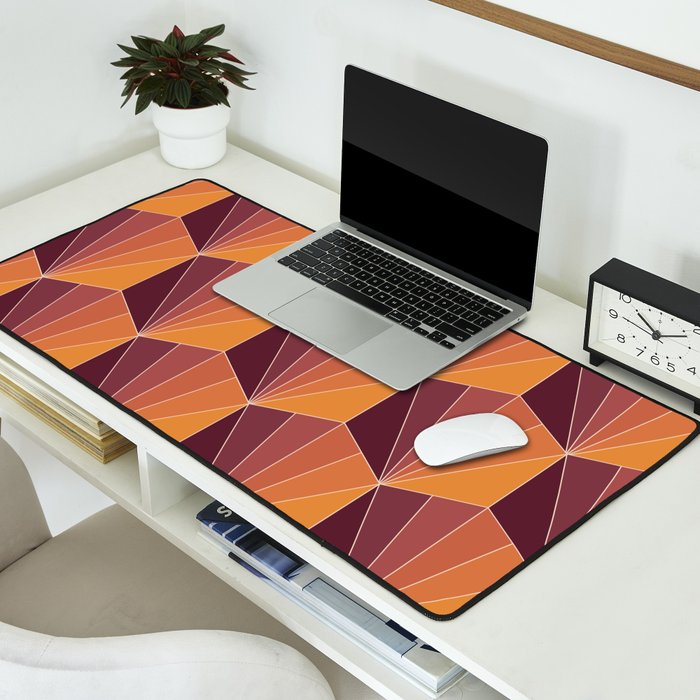 Gisela Color Block Pattern X Desk Mat Gallery Image 2