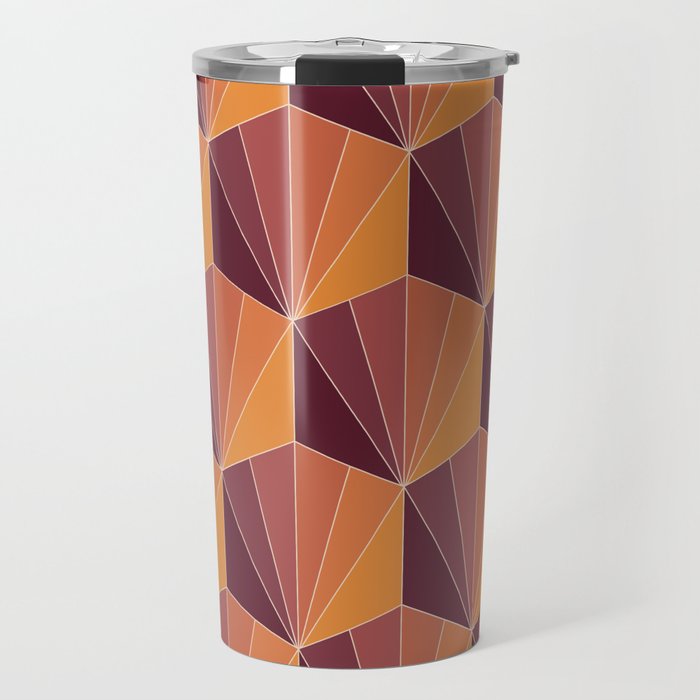 Gisela Color Block Pattern X Travel Mug Gallery Image 1
