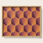 Gisela Color Block Pattern X Serving Tray Gallery Image 1