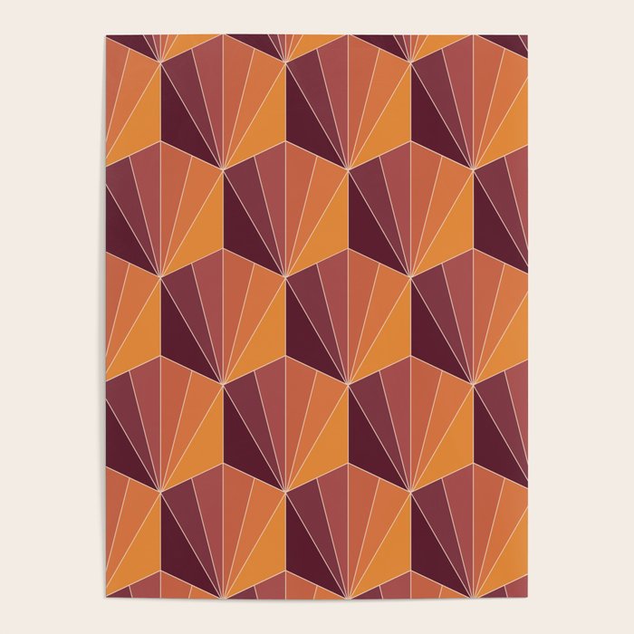 Gisela Color Block Pattern X Poster Gallery Image 4