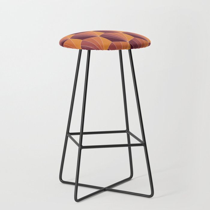 Gisela Color Block Pattern X Stool Gallery Image 1