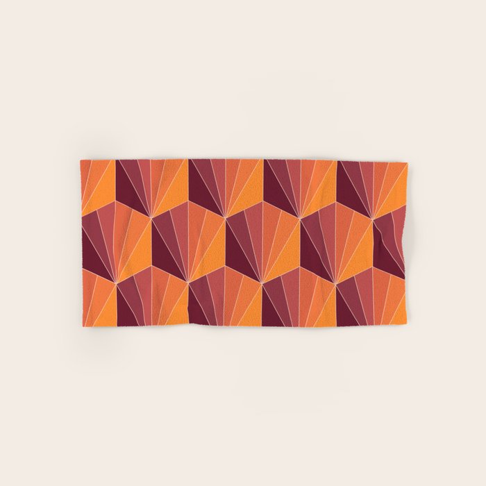 Gisela Color Block Pattern X Bath Towel Gallery Image 1