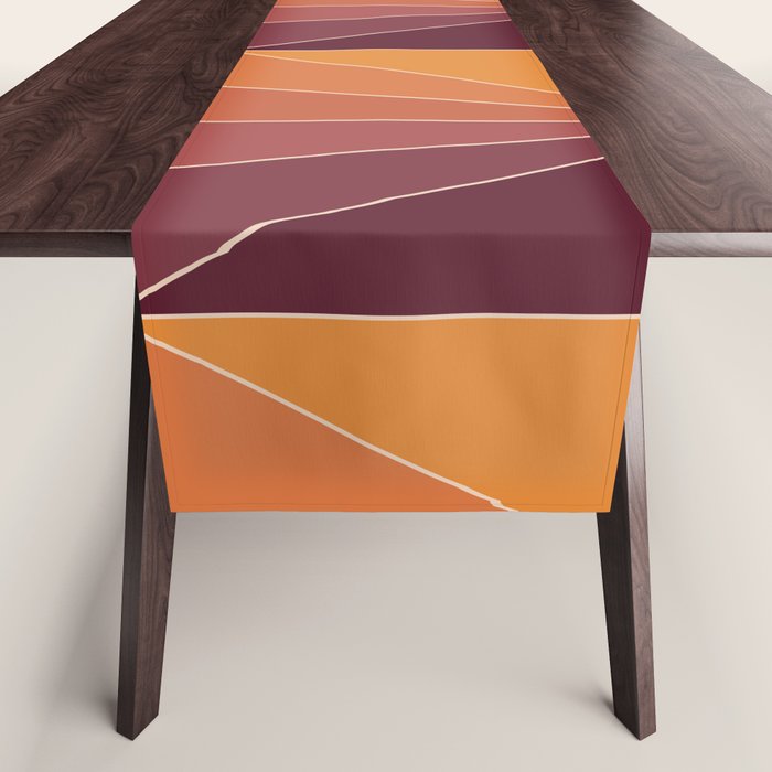 Gisela Color Block Pattern X Table Runner Gallery Image 1