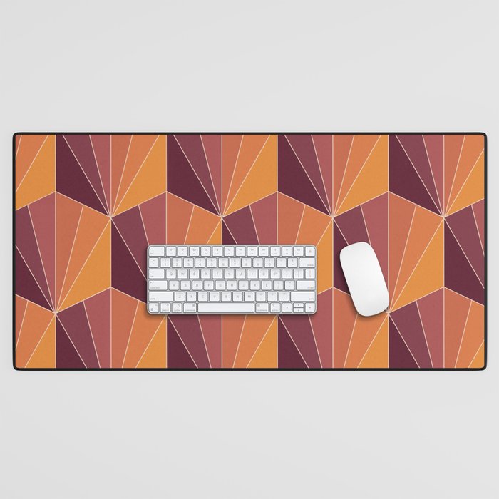 Gisela Color Block Pattern X Desk Mat Gallery Image 1
