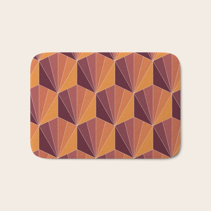 Gisela Color Block Pattern X Bath Mat Gallery Image 1